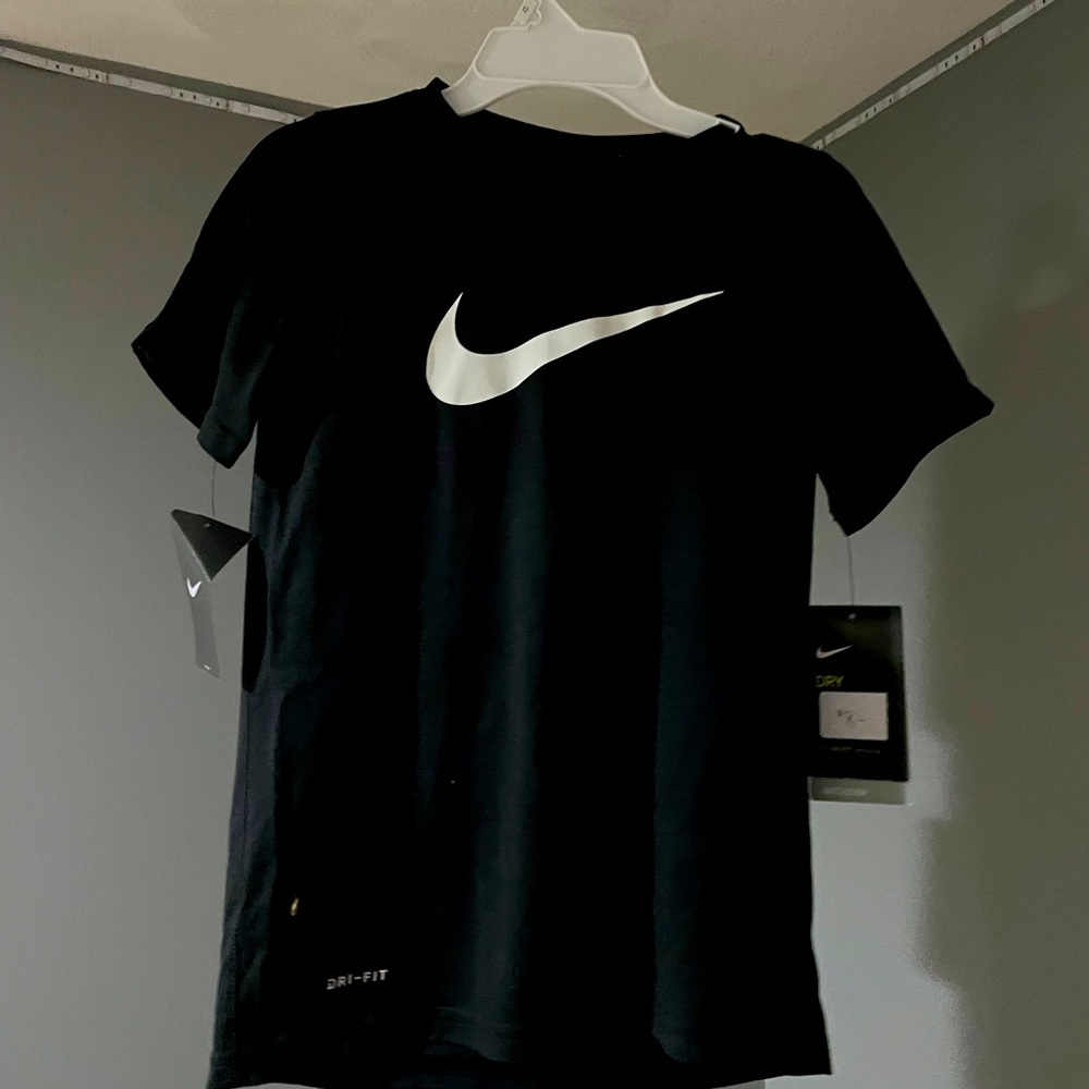 Boys Black & White Nike Shirt